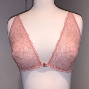 Samantha Chang All Lace Bra, pink, size medium